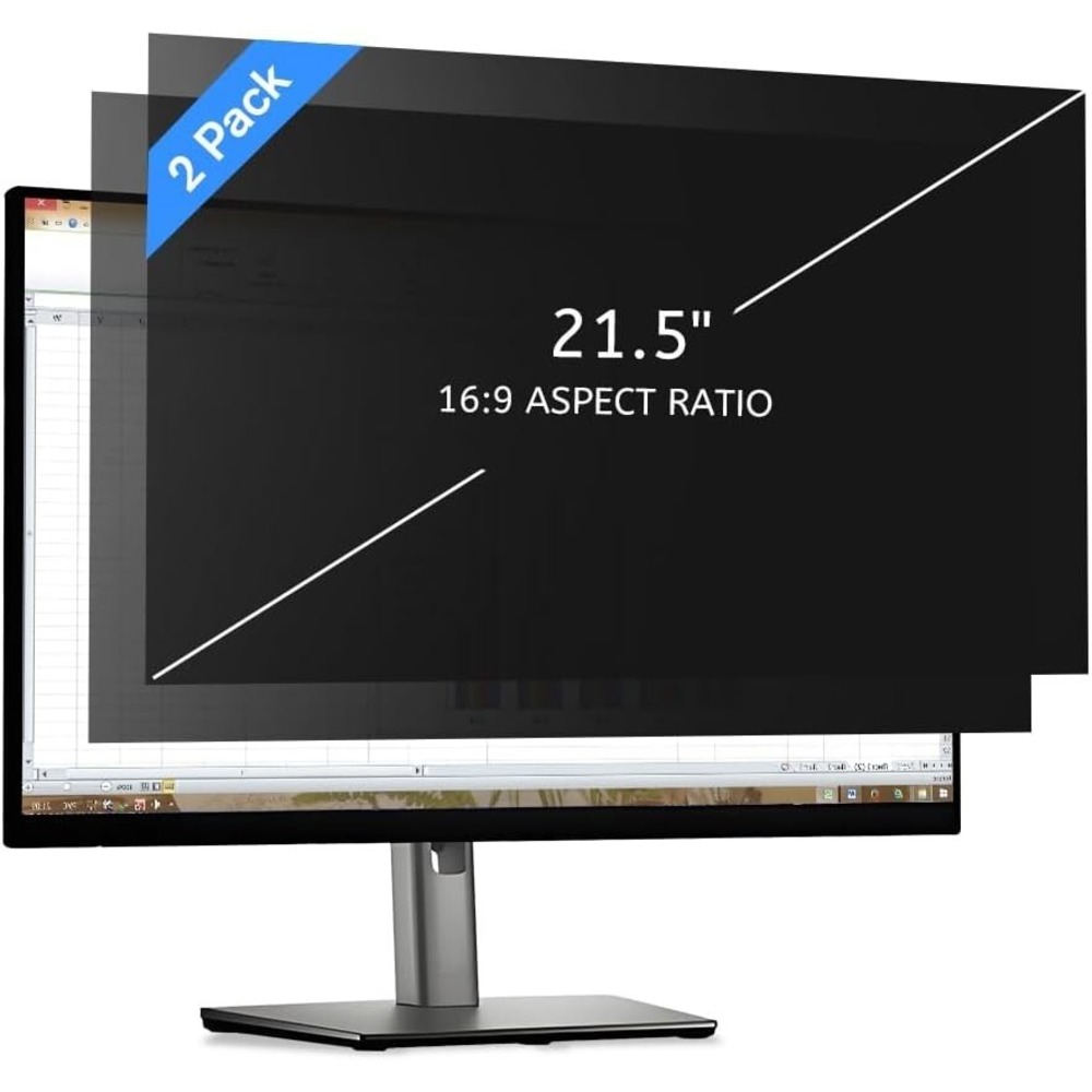 2x 21.5"‎ Removable Anti-Glare Privacy Filter for Widescreen Monitor